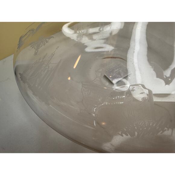 Disney's Haunted Mansion Glass Spirits Decanter w/Etched Haunted Scenes - Picture 9 of 11